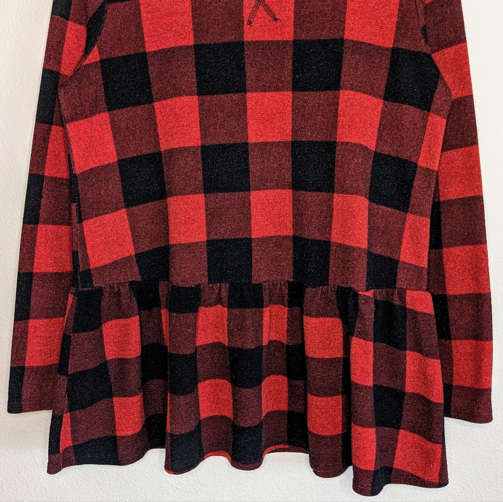 Sweet Claire Red Plaid Top